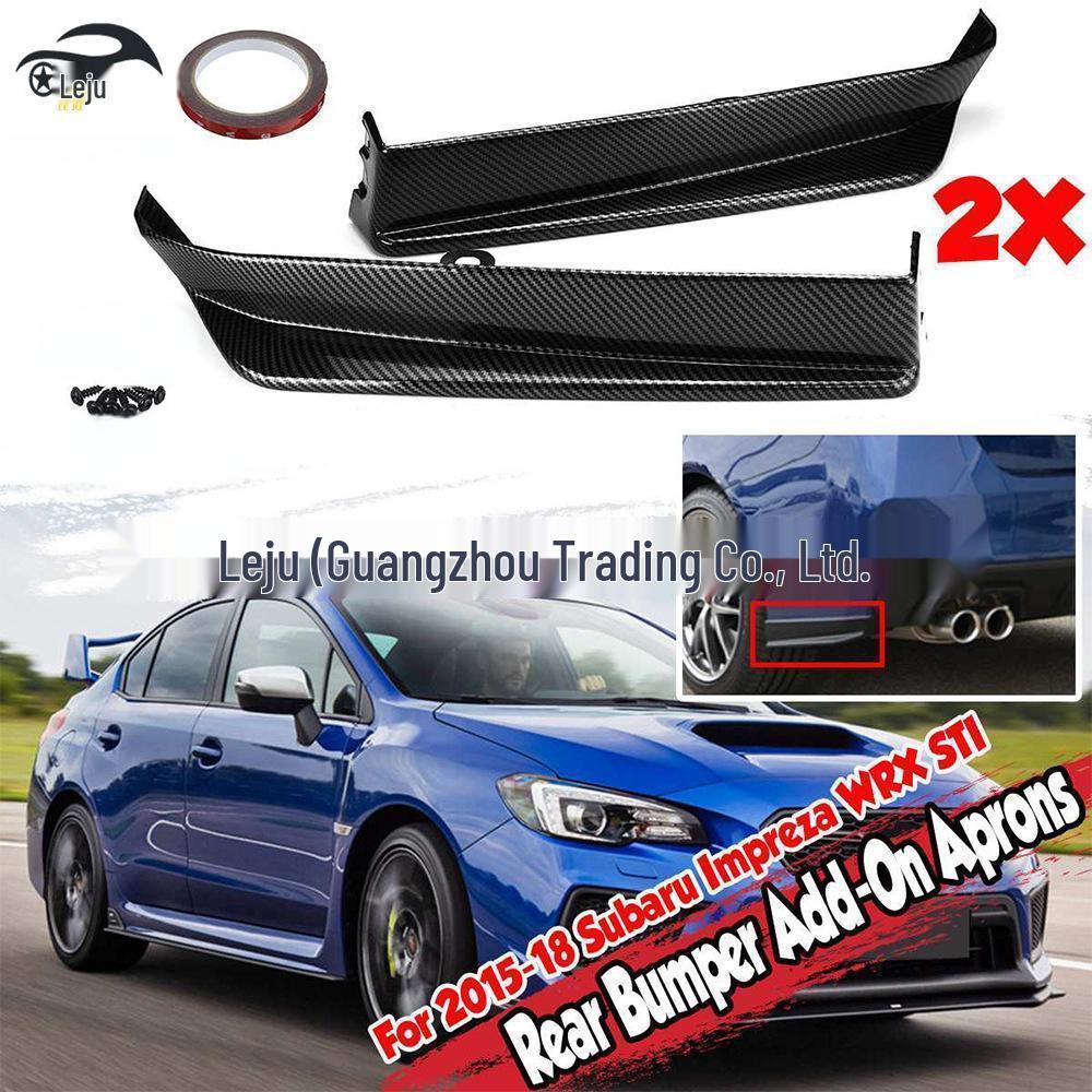 Комплект защитных накладок на углы заднего бампера Subaru WRX STI (2015-2019)