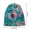 Custom Bohemia Ethnic Unisexdala Flower Pattern Skullies Beanies Caps Winter Warm Women Unisex Knitting Hats Unisex Adult Bonnet Hats