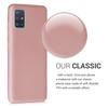 Coque - kwmobile - Samsung Galaxy A51 - Silicone or rose métallisé - Protection contre saleté - Souple