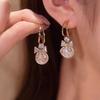 Серьги-гвоздики из серебра 925 пробы с геометрической жемчужиной для женщин, Модные серьги, Серьги с ниспадающей кисточкой, Элегантные украшения