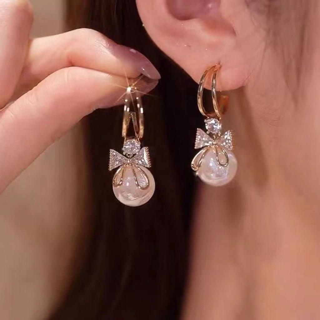 Серьги-гвоздики из серебра 925 пробы с геометрической жемчужиной для женщин, Модные серьги, Серьги с ниспадающей кисточкой, Элегантные украшения