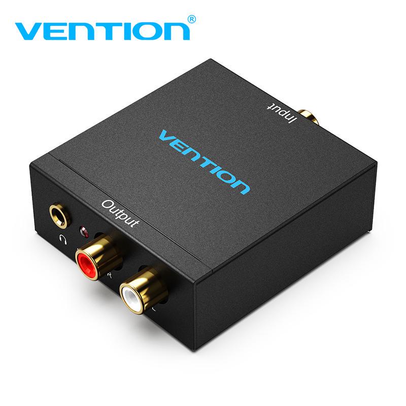 Vention Digital To Analog Converter DAC Digital SPDIF Optical To Analog L/R RCA Converter for PS3 HD DVD PS4 TV Home Cinema