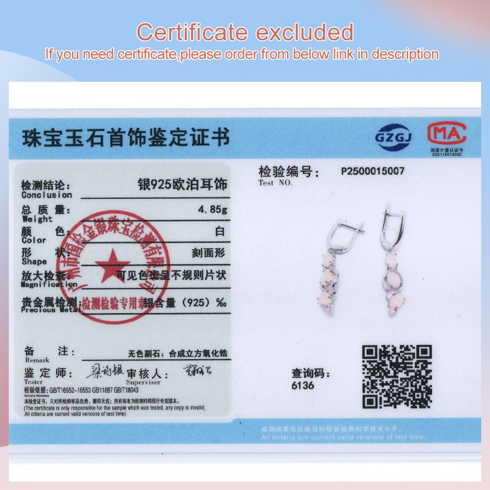 Элегантные ювелирные изделия из серебра 925 пробы с натуральным опалом, камнем, рожденным в октябре, в комплекте с серьгами для женщин и девочек, в подарок на банкет и день рождения