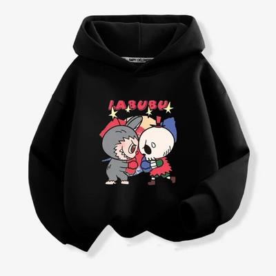 Детское худи Новое модное Labubu Kids Милое мультяшное повседневное худи 100-160см Мальчики Девочки
