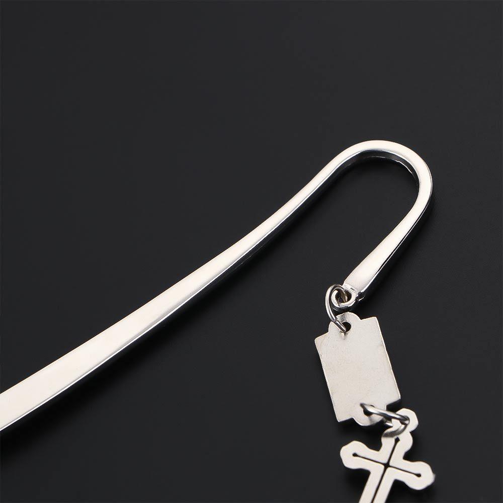 Gift Christian Accessories Open Letter Stick Tool Cross Bookmarks Cross Pendant Bookmarks Metal Bookmarks Letter Opener