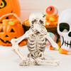 Статуя скелета на Хэллоуин, реалистичный череп, коллекционные фигурки, см., говорите, не слышите зла, домашний декор, жуткие украшения на Хэллоуин