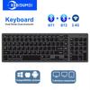 Двухрежимная клавиатура TWO Bluetooth-клавиатура 2.4G беспроводная клавиатура 102 клавиши Перезаряжаемая клавиатура Для ПК Android Windows macOS