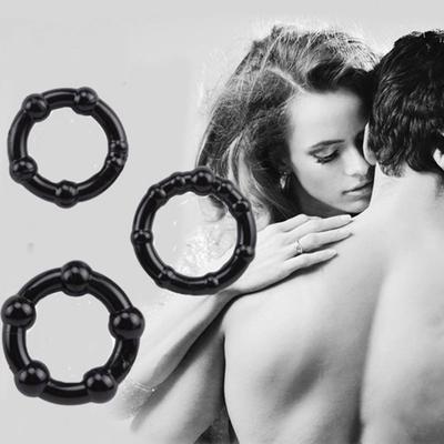 Секс-шоп 3 шт./компл. мужские круглые кольца для задержки пениса из бисера, товары для взрослых, сексуальная стимуляция