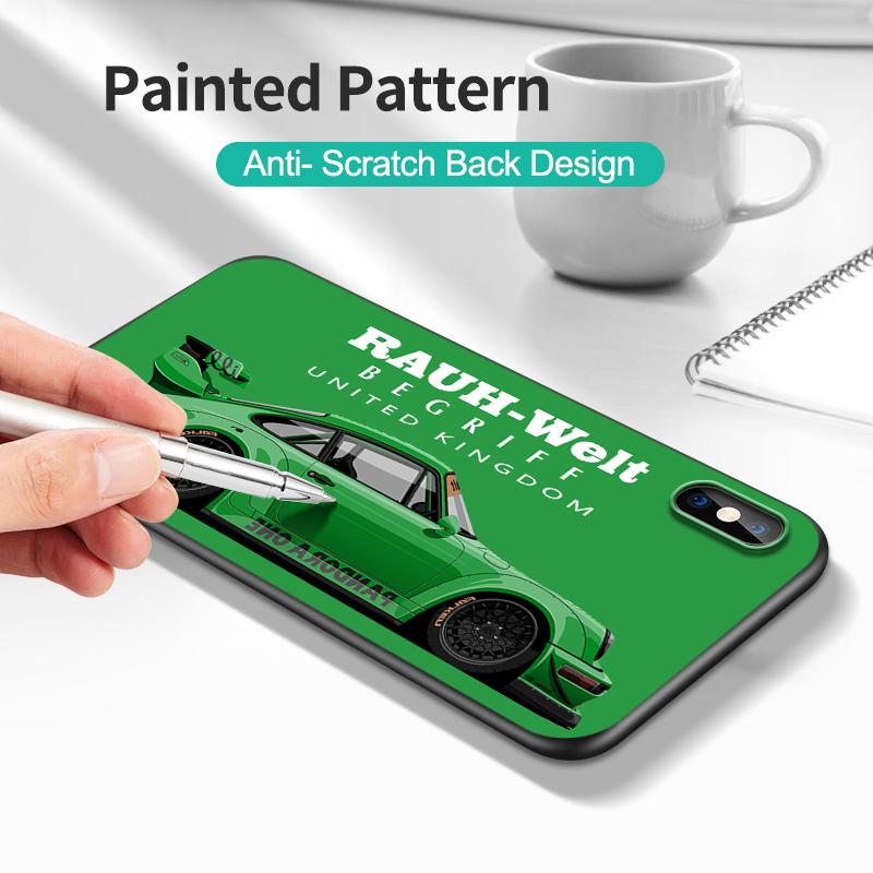 Черный чехол из ТПУ для Realme C3 C35 C20 C21 C21Y C25 C25Y C25S C11 2021 2020 чехол jdm RWB 911 964 933 спортивный автомобиль
