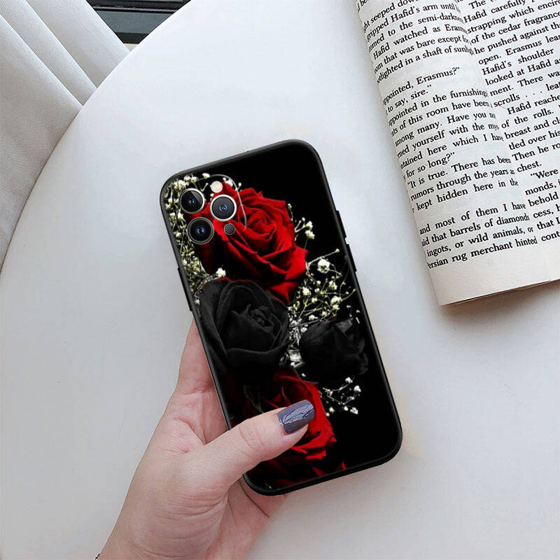 MH131 Чехол-накладка с цветами роз для iPhone 7 8 11 12 13 14 15 16 17 16E XS Pro Max XR X SE Air