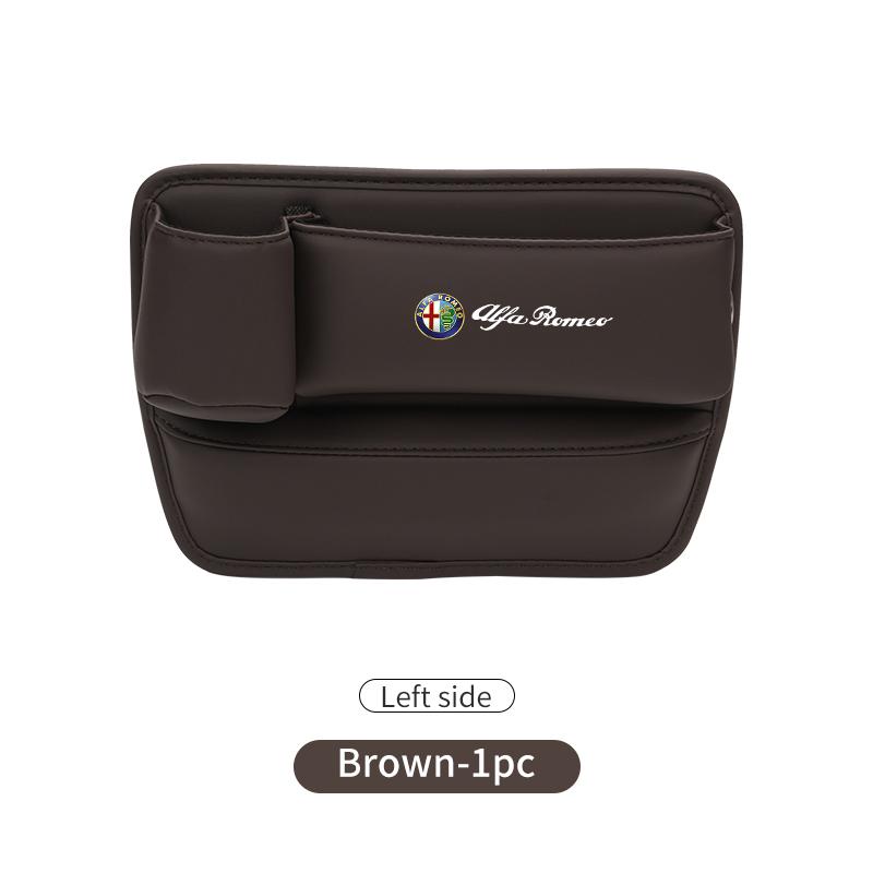 Car Seat Gap Storage Box Car Central Console Side Organizer Boxs For Alfa Romeo 159 Giulietta 156 147 Giulia Mito GT Stelvio