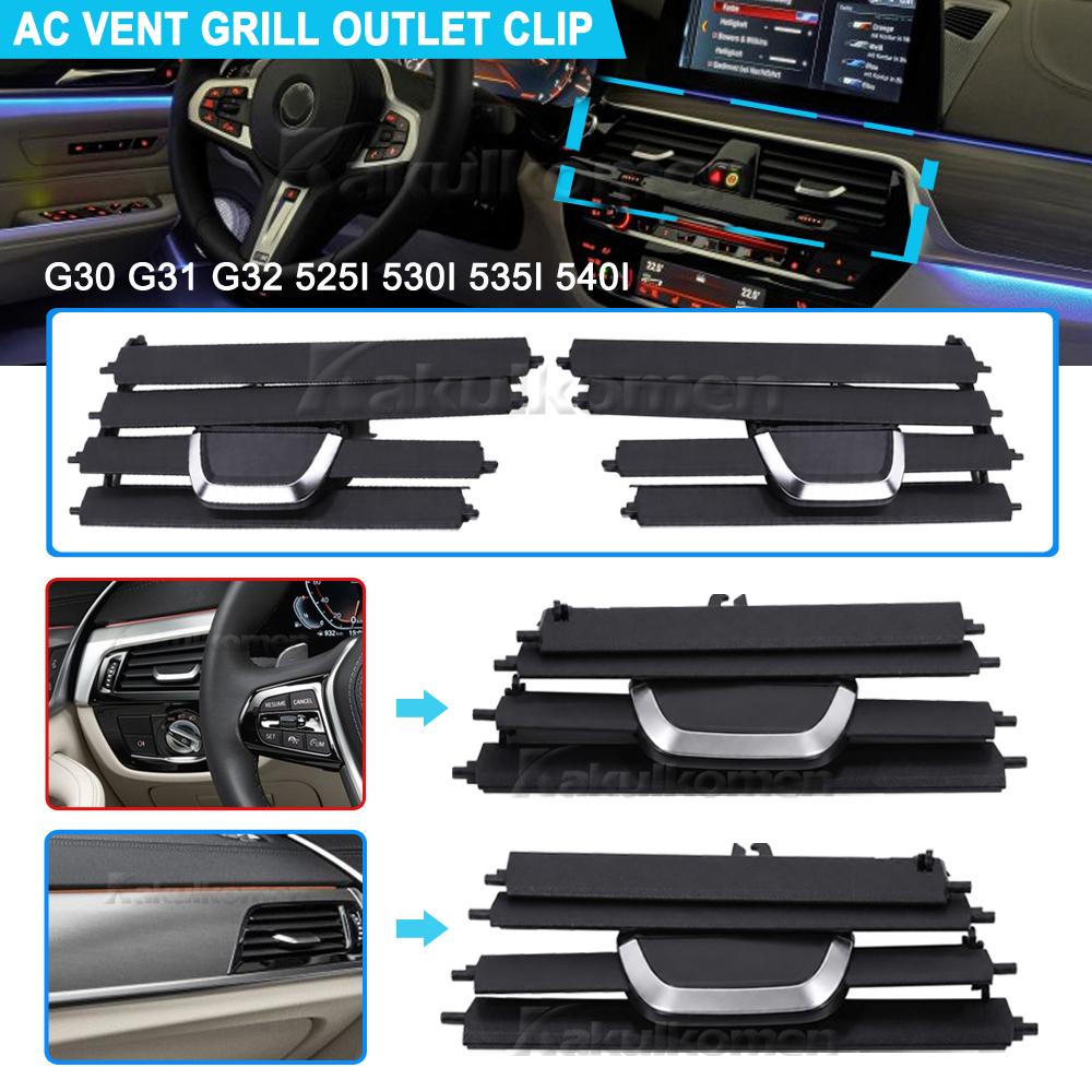 For BMW 5 Series G30 G31 6S GT G32 520d 525i 530i 540i 2017-2023 Car Middle Air Vent Outlet Grille AC Vent Slide Clip Repair Kit srfg1