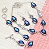 Mystic Topaz Titanium Handmade For Birthday Gift Jewelry Set 18-20''