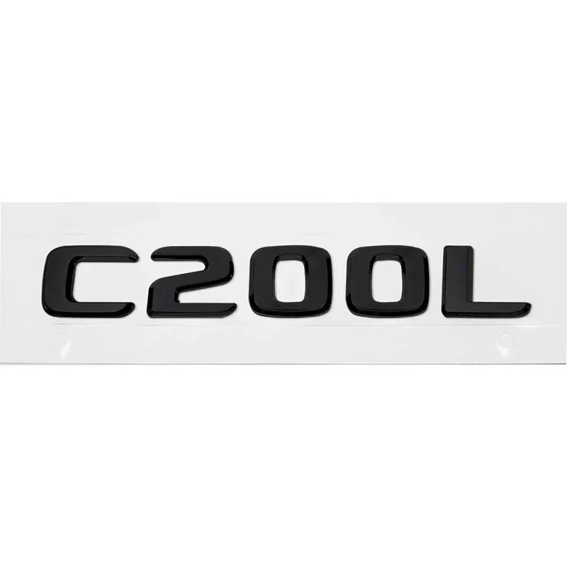 Car Sticker Modified Letter Number Trunk Emblem Badge Decal for Mercedes Benz C200L C220L C260L C300L C320L C Class Accessories