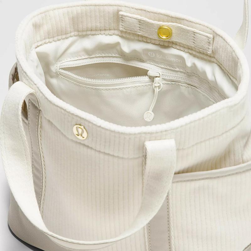 Lululemon Daily 6.5L Corduroy Tote Bag Unisex Tote Bone-White LU9BZUS-027597