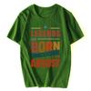 Unisex Cotton Tshirt Legends Are Born In August Tshirt Birthday Gift Clothing Vintage Graphic T Shirt Unisex Tops Fitness Tees