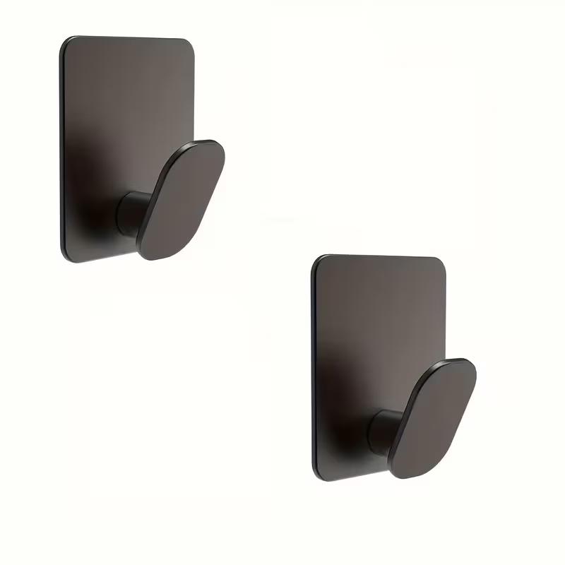 Stainless Steel Bathroom Robe Hooks Adhesive Wall Hook Towel holder Bathroom Kitchen Hardware Multi-Purpose Hanger Hook