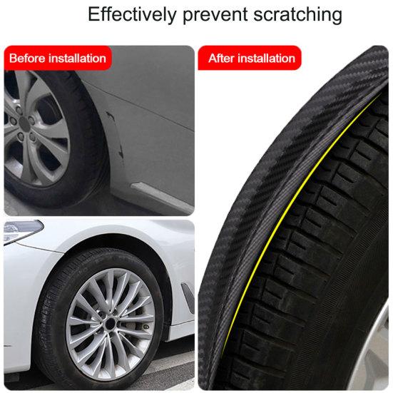 2шт 42см углеродного волокна автомобильные крылья арки колеса украшения для бровей полоски