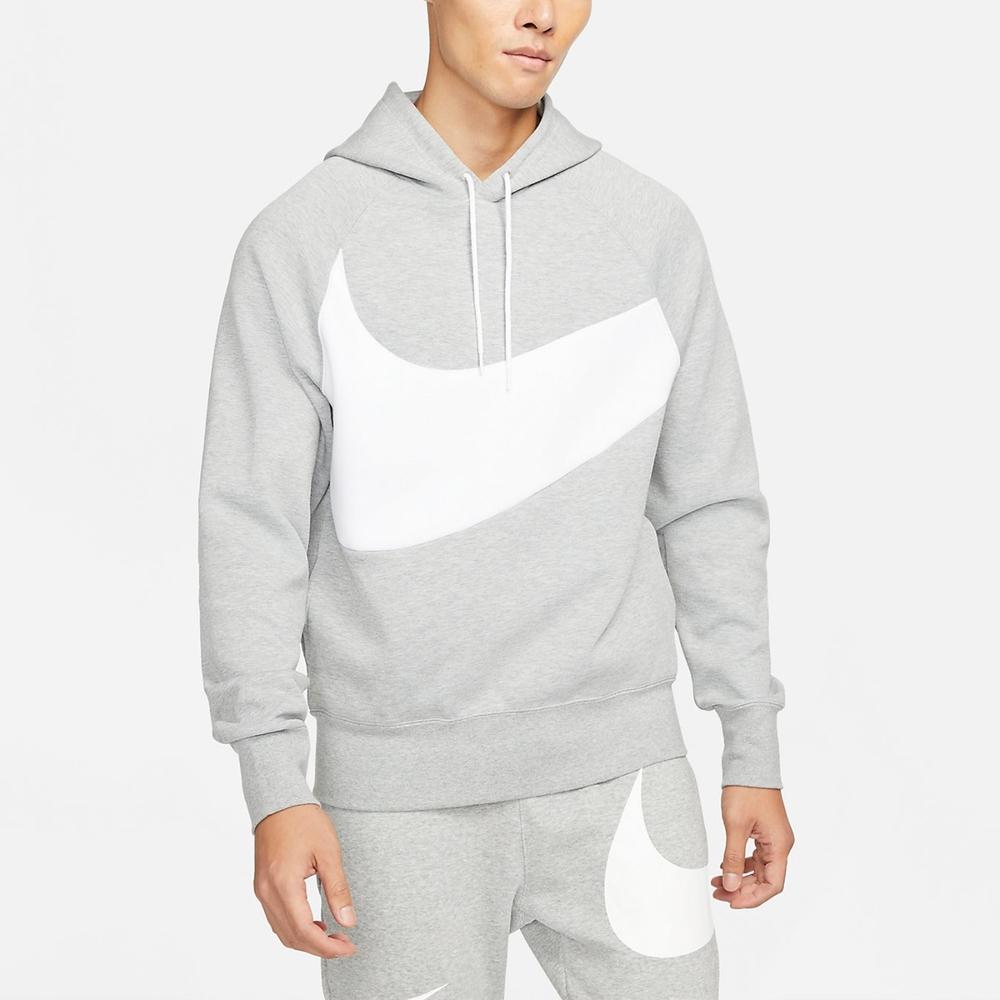 Nike Спортивная толстовка с капюшоном Swoosh Темно-серый меланж DD8223-063