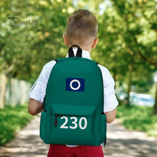 Рюкзак для персонажей ТВ, школьный рюкзак для косплея с большой основной сумкой и внутренним разделом, непромокаемый рюкзак с принтом номера для городских поездок на работу и на природу