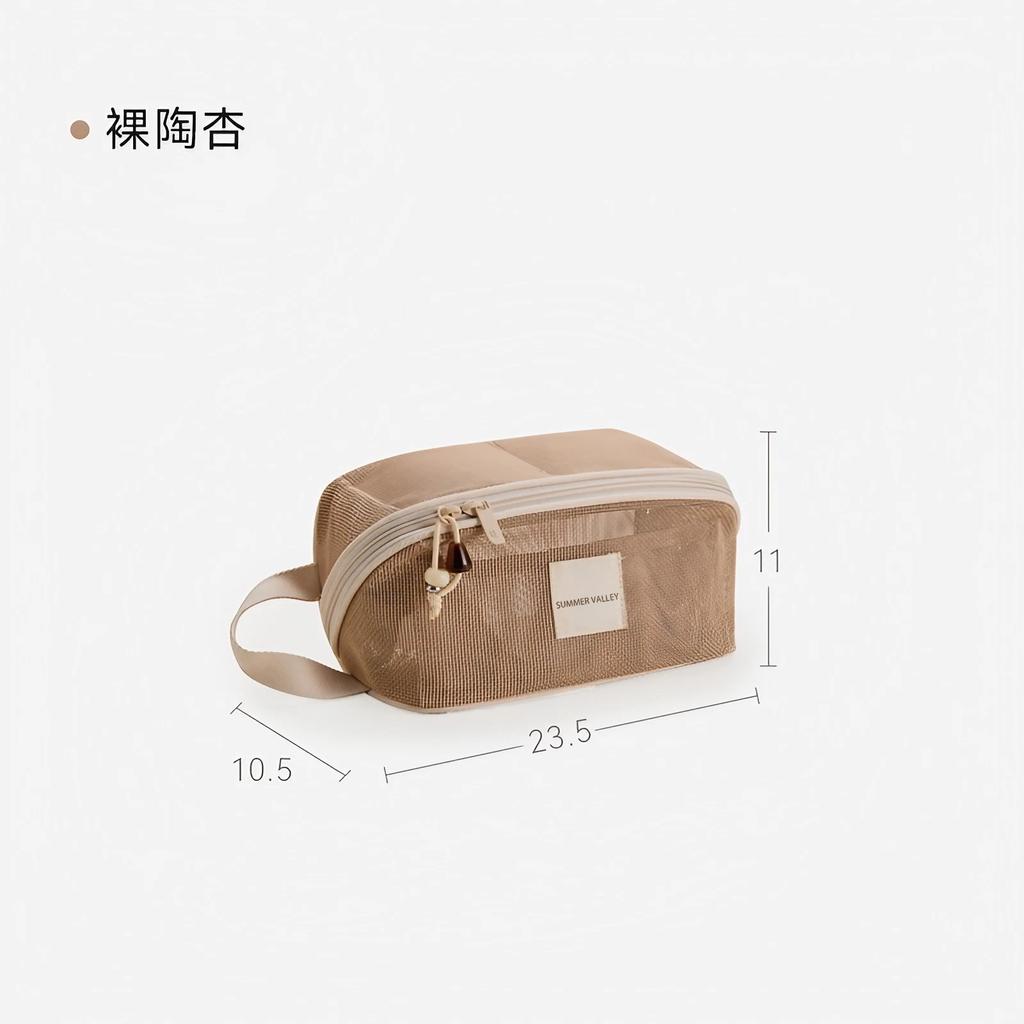 Cosmetic Bag Women2026New summer collection: high-end, large-capacity makeup bag, toiletry bag, and mesh travel handbag