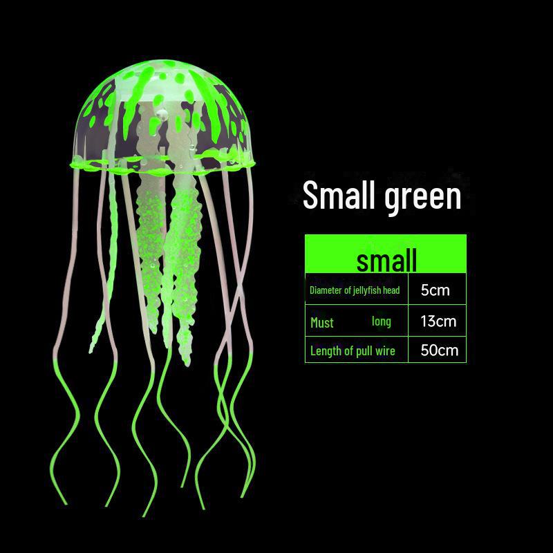 Плавающие силиконовые медузы для аквариума, украшения