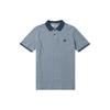 Цветной блок логотип вышитый открытый повседневный короткий рукав поло рубашки мужские рубашки поло синий A2PFM-288