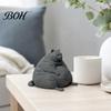 Stable Cat Figurine 3D Printed Fat Figurine, Modern Sitting Statue for Shape Ornament Desk Decor, Animal Collectible Ornament, Lovers Gift Accessory