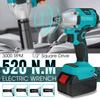 520N.m 388Vf Cordless Brushless Electric Wrench Impact Wrench Socket Wrench 2x 15000Mah Li-ion Battery Hand Drill Installation
