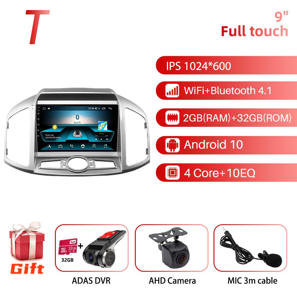 2 Din Android Car Radio для Chevrolet Captiva 2012-2017 9" стерео приемник GPS Bluetooth-совместимая навигация Мультимедийный проигрыватель