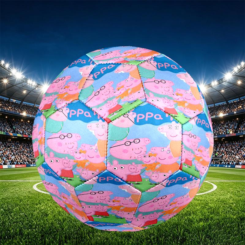 Peppa Pig Print Size 5 Soccer Ball, PU Wear Resistant Football for Match Training and Daily Practice, Birthday Gift for Soccer Fans