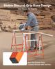 Saw Horses, 2 Pack Folding Work Horses, 199.6 kg Load Capacity Sawhorse with Heavy Duty Legs, Adjustable Height Saw Horse with Non-Slip Foot Pads, for