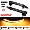 Dynamic Amber LED Turn Signal Lights for Seat Ateca Cupra Tarraco 18-21 Sequential Indicators Lamps RearView Bulbs Auto Parts