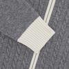 [Lacoste] Women's Cable Zip-Up Cardigan AF420E-55NHDE