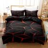 3D Geometric Bedding Set Abstract 2025 Cool Blue Black Home Textiles Single Twin Queen King Size Bedding Sets Home Decor