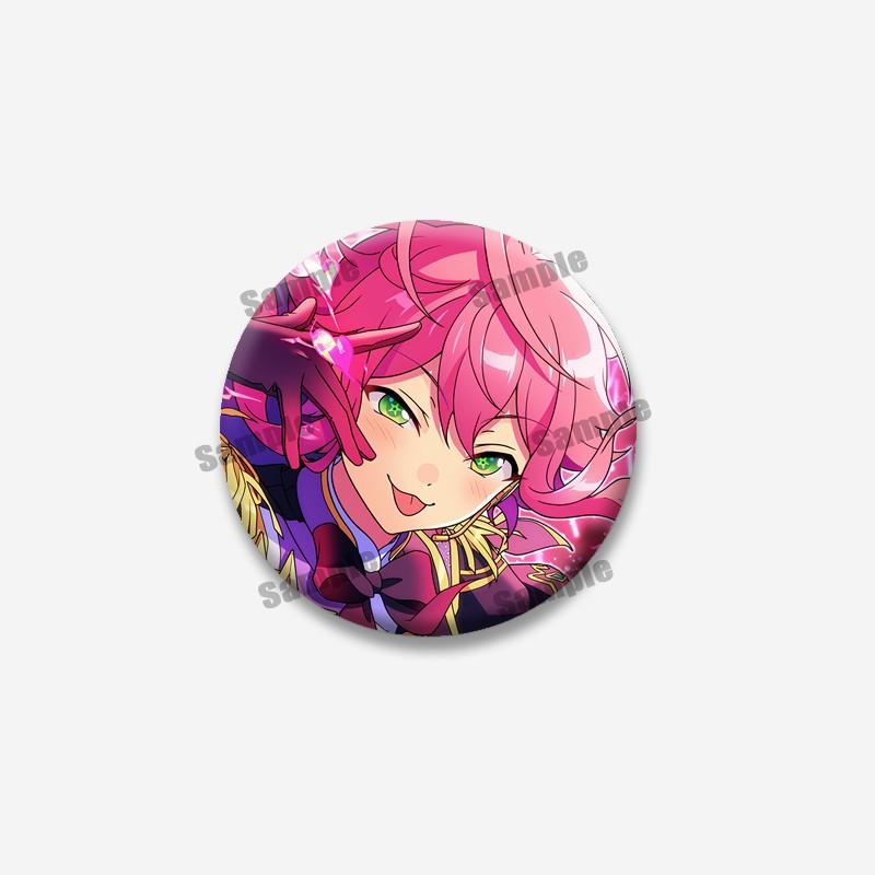 Game Peripheral Ensemble Stars Coin Brooch Cute Hakaze Kaoru Yuzuru Lapel Pins Creative Cartoon Badge Accessories Jewelry Gifts