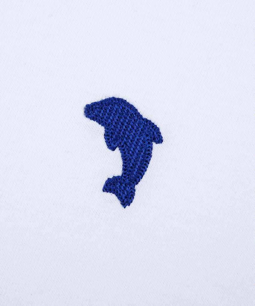 DOLPHIN WAVE APPAREL [Набор] Футболка с коротким рукавом и вышивкой в виде дельфина + Шорты-карго с одной складкой (Тип Б)