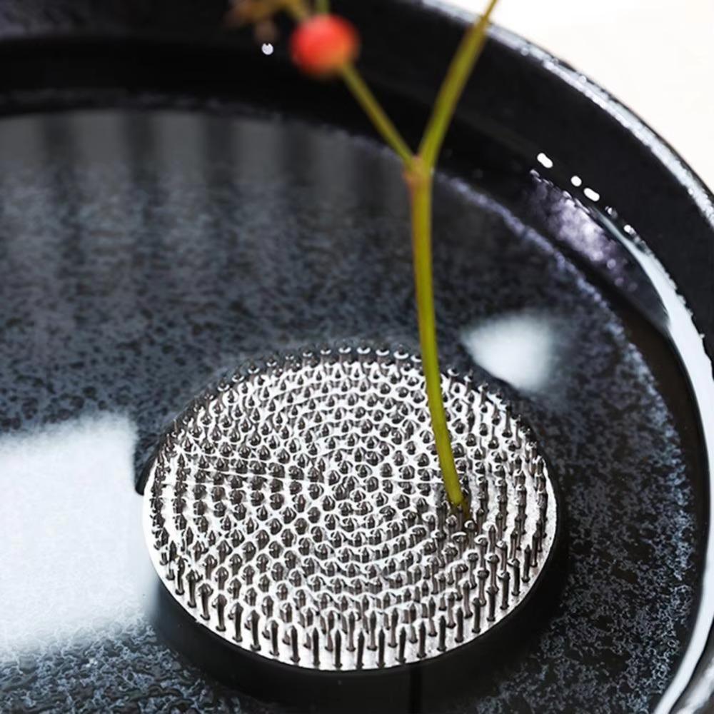 Stainless Steel Ikebana Flower Frog Stand Floral Arrangement Base DIY Floral Arrangements