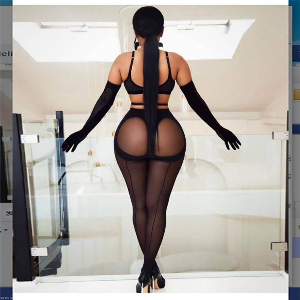 Ажурные женские чулки, индивидуальные колготки с вертикальной линией, модные высокие колготки, женские