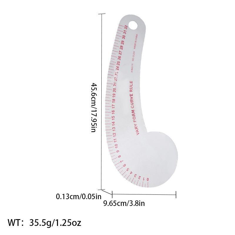 Многофункциональная линейка для создания выкроек одежды: Швейный инструмент для точной резки по кривой