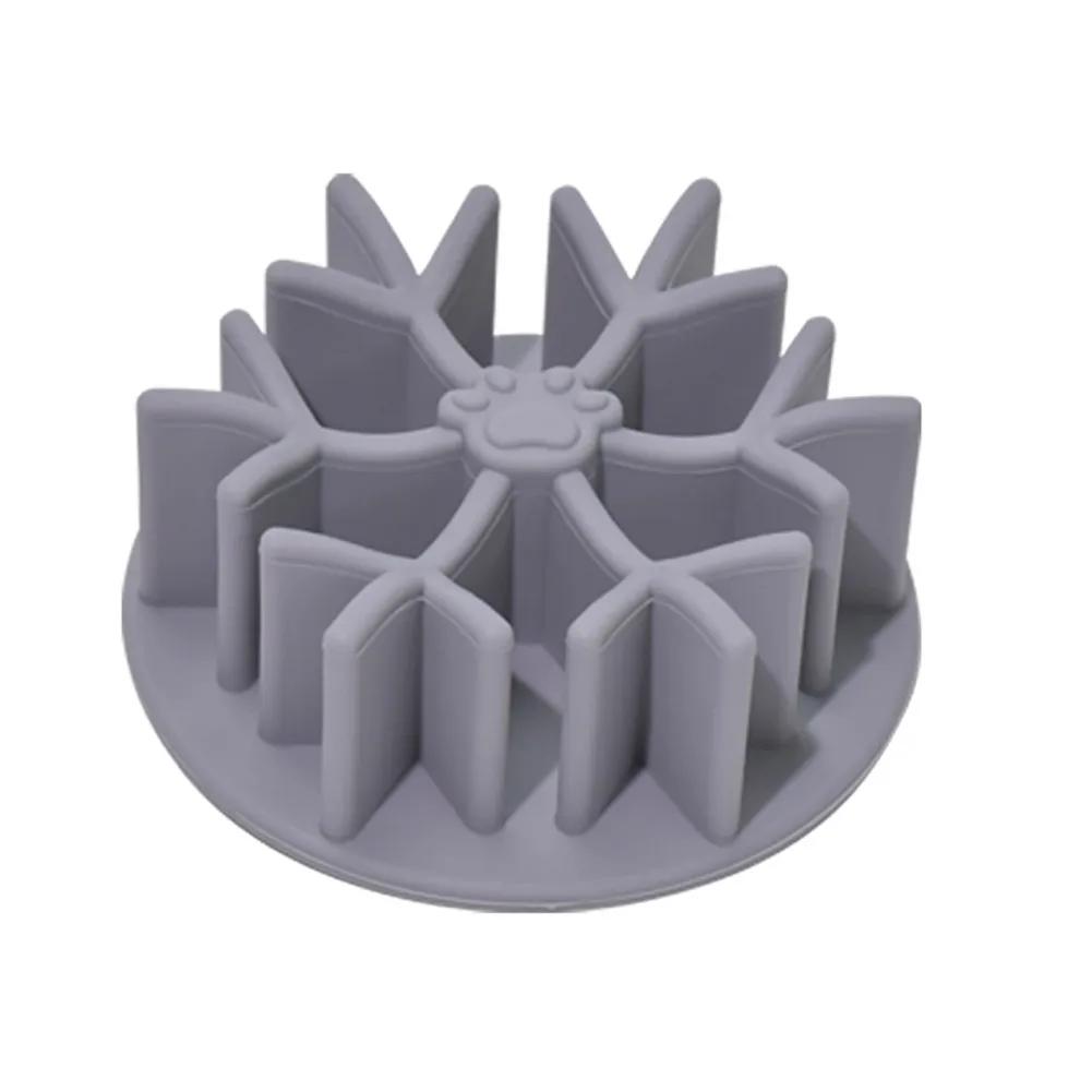 Slow Feeder Insert For Dog Bowls Anti-Choking Silicone Slow Eating Feeder Insert With Suction Cup For Small Medium Large Dogs