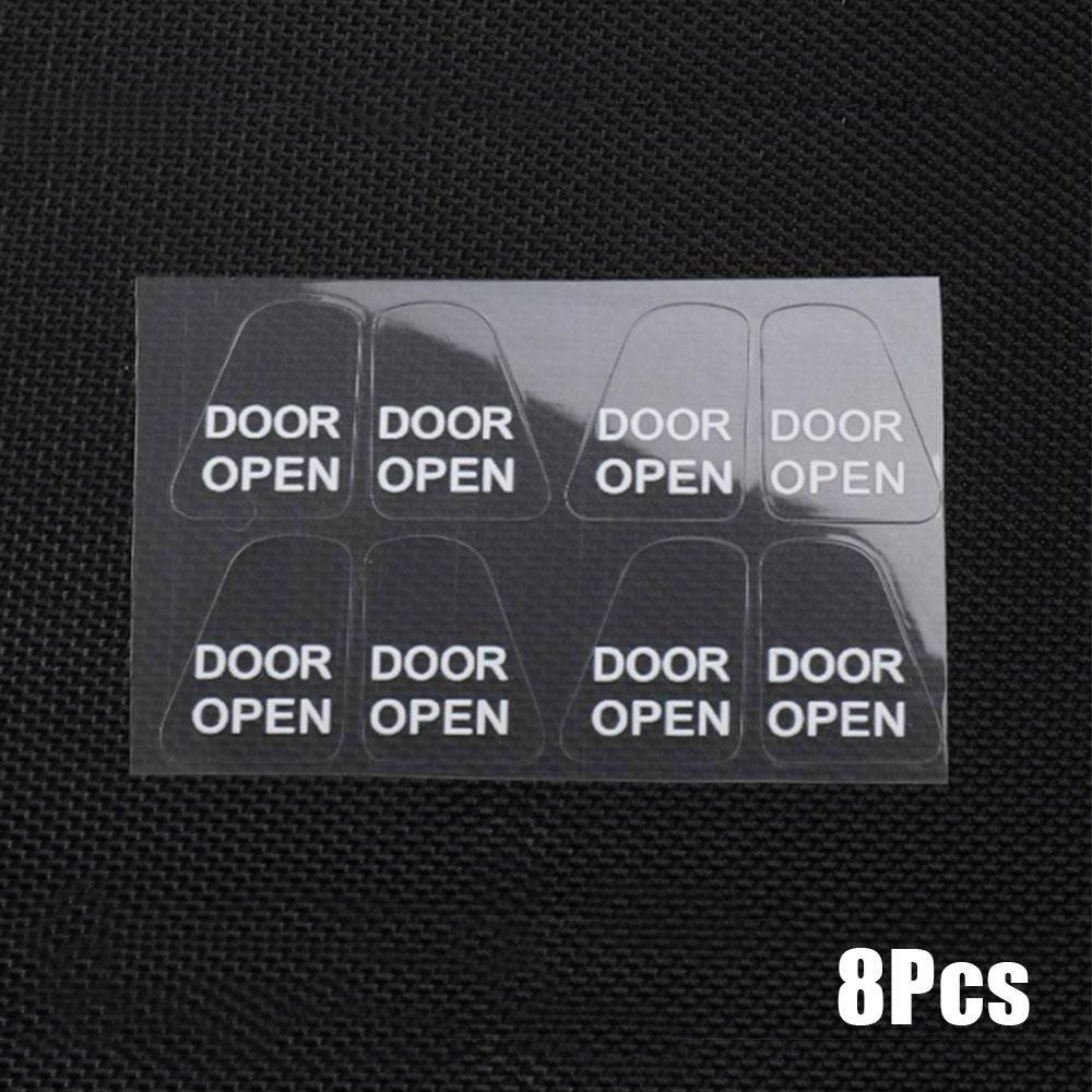 8 шт. наклеек на кнопку открытия двери автомобиля, светящаяся наклейка на дверь, напоминание, подлокотник, кнопка подъема окна, переключатель для Tesla Model 3 Y