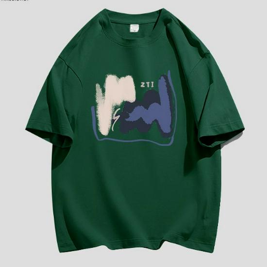 Женская футболка с коротким рукавом из хлопка свободного кроя в стиле ретро-шик Гонконг