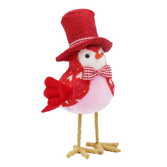 Птички на День святого Валентина Романтические стоячие плюшевые птицы любви Украшение для дома Настольное Каминная полка Многоуровневое