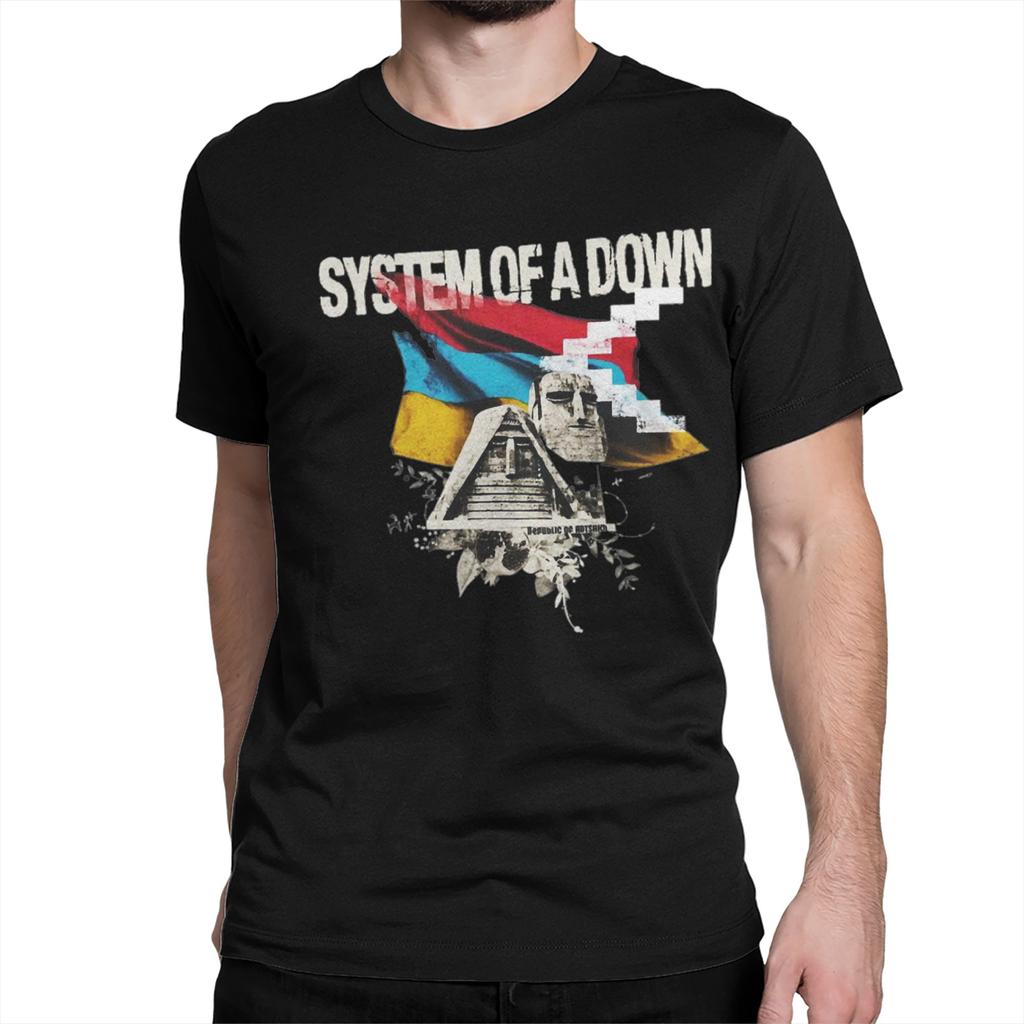 Знаменитая Метал-группа System Of A Down Футболка Мужская Женская SOAD Хлопковые Футболки Круглый Вырез Короткий Рукав Футболка Идея для Подарка Топы