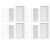 4pcs Checklist Board DIY Production Recyclable Portable Chore Checklist Detachable Chore Chart for