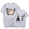 Anime Demon Slayer Shinazugawa Sanemi Cartoon Printed T-Shirt Manga Kimetsu No Yaiba Short Sleeves T Shirt Casual Cotton Tee Shirts Unisex Streetwear
