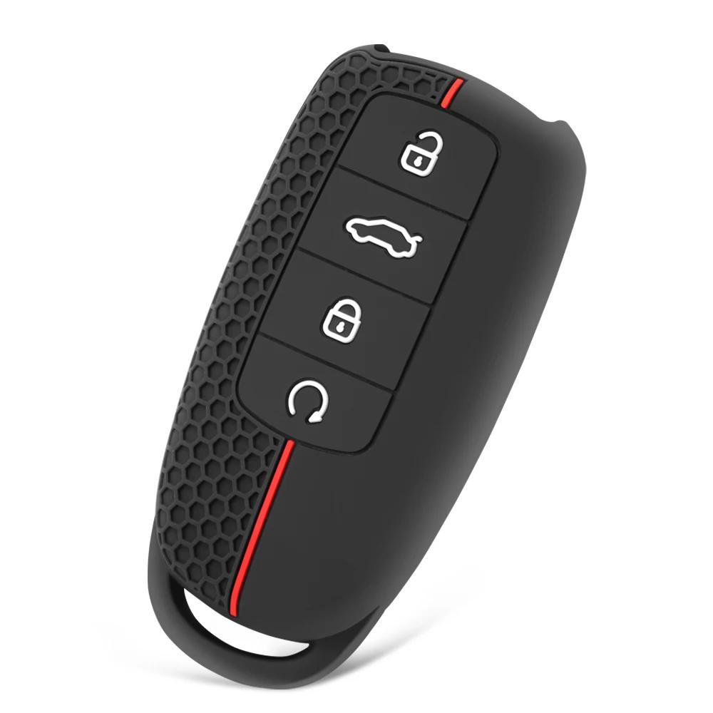 Силиконовый чехол для автомобильного смарт-ключа Чехол для Chery Tiggo 8 Pro Tiggo 8 plus max 5 plus 7pro Shell Bag Keychain Protector 4 Button