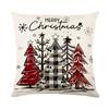 Christmas Sofa Decorative Cushion Cover Linen Printed Cushion Cover Home Living Room Bedroom Cushion