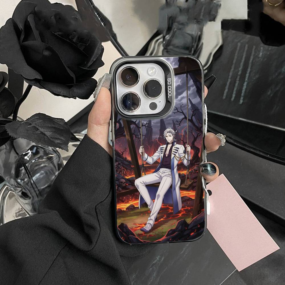 Чехол для телефона с изображением аниме 'Запись о Рагнарёке' Для IPhone 16 17 15 14 12 13 Pro Max Черный цвет Ударопрочный чехол